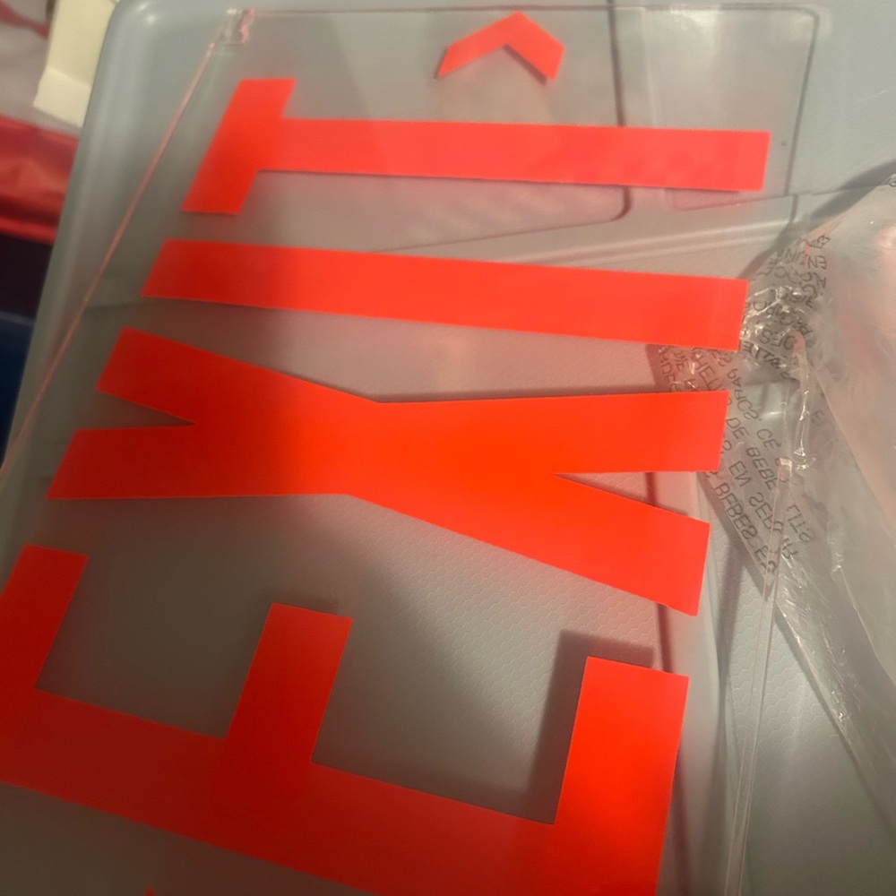 Red Exit Wall Decor Sign